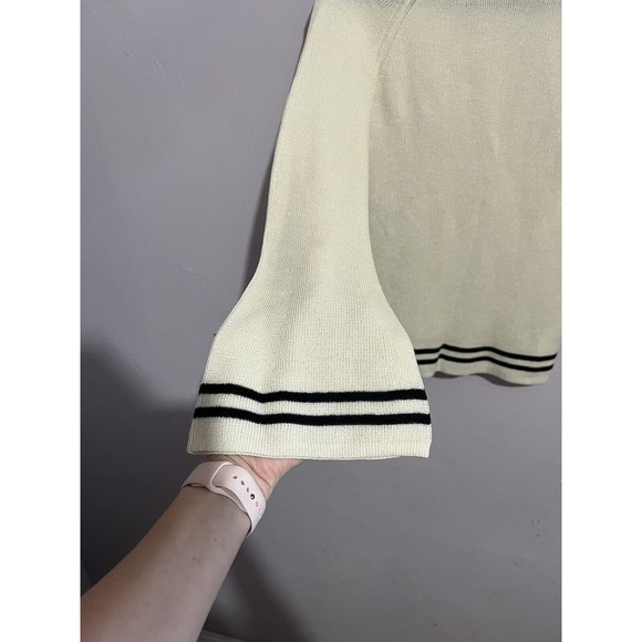 Moussy Cream Sweater with Black Trim - Picture 2 of 5